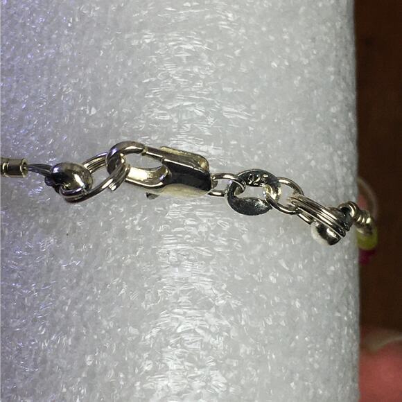 Triple Wrap Jade & Silver Bracelet  Feminine ArtToWear Gemstones Glam - Picture 4 of 4